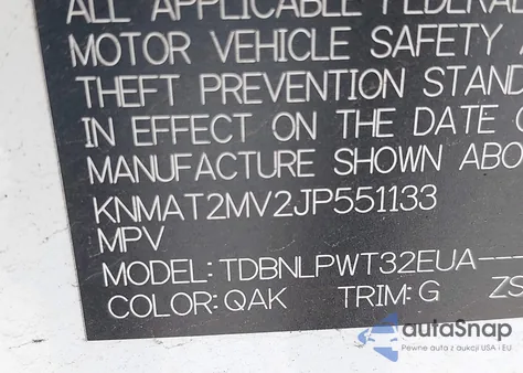 2018 Nissan Rogue S/Sv from USA, damaged, VIN KNMAT2MV2JP551133